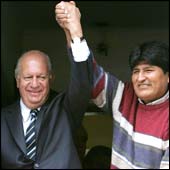 Morales inaugura nueva política con Chile y viene a asunción de Bachelet