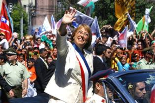 El primer día del Gobierno de Bachelet