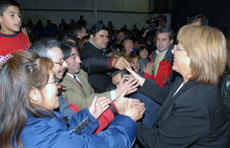 Jefa de Estado inicia visita de trabajo a la Región de Magallanes
