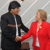 Bachelet concretó su quinto encuentro bilateral con Evo Morales