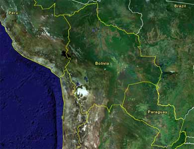 En Bolivia se rediseña el mapa sudamericano