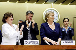 Bachelet recuerda su paso por Villa Grimaldi en discurso ante Consejo de Derechos Humanos