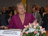 La Presidenta Bachelet defiende en Italia el modelo Concertación