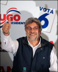 Ex obispo izquierdista Fernando Lugo presidente electo de Paraguay