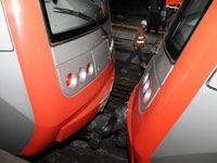 Una falla humana causó topón de trenes