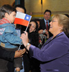Presidenta Bachelet se reunió con chilenos en Holanda