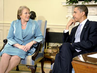 Presidenta Bachelet agradeció elogios de Obama