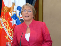 Bachelet dice que la Concertación aun representa a la mayoría de los chilenos