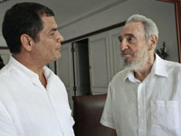 Castro en foto el viernes con Correa