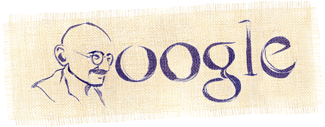 Google recuerda el natalicio 140 de Gandhi