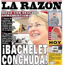 Perú indignado por ofensa en diario a Bachelet